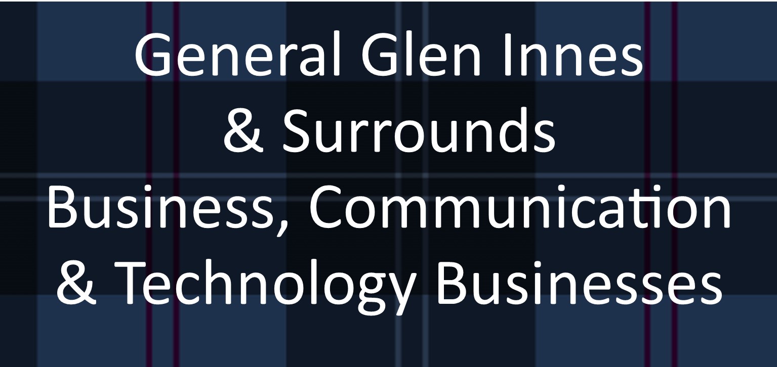 Find out more about | General Glen Innes & Surrounds Business, Communication & Technology Businesses | - Commercial Cleaning, Photographers, Promotional Products, Test and Tag, Web Page Design in .